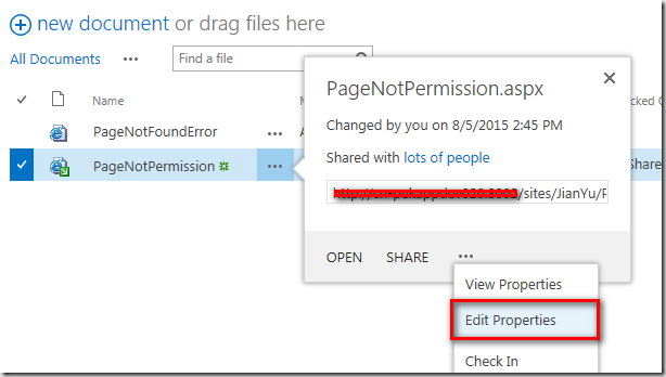 SharePoint 2013 通过HttpModule 管理视图权限