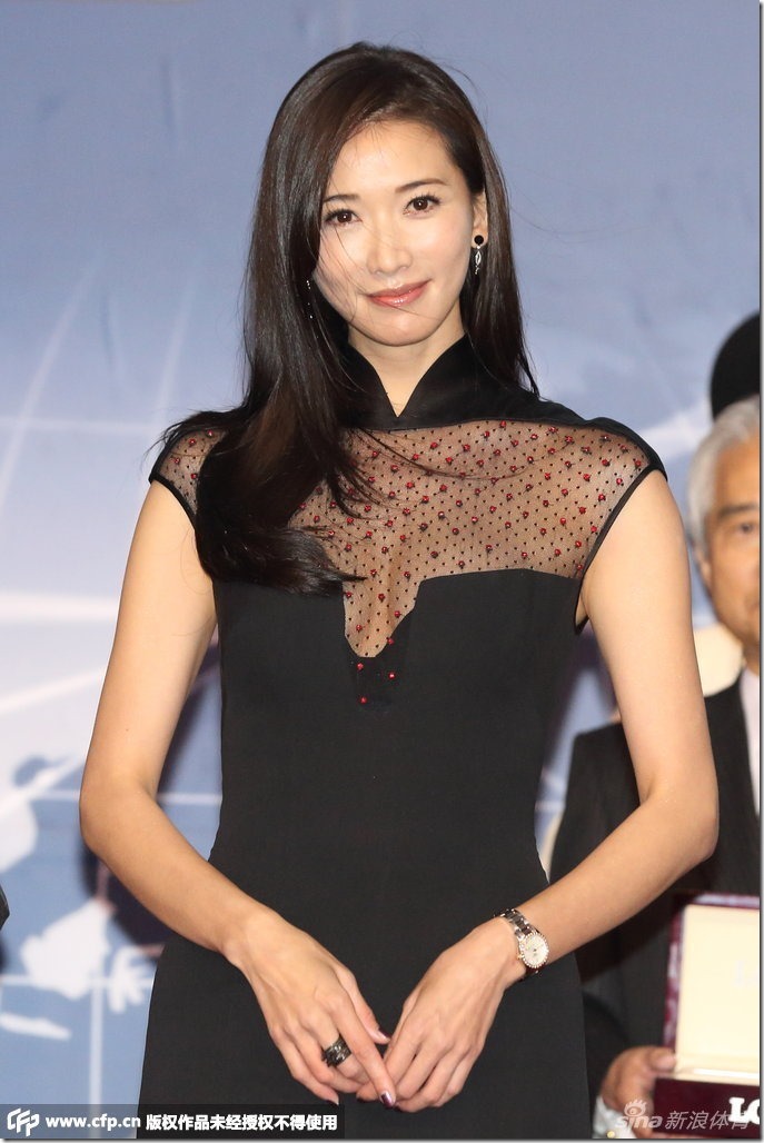 Lin Chi-ling, NOVEMBER 30, 2014 - Horse Racing : Lin Chi-Ling as presenter of Longines awards attends a ceremony of 34th Japan cup at Tokyo Racecourse Tokyo Japan on 30 Nov 2014. (Photo by Motoo Naka/AFLO)