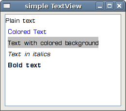 Simple TextView