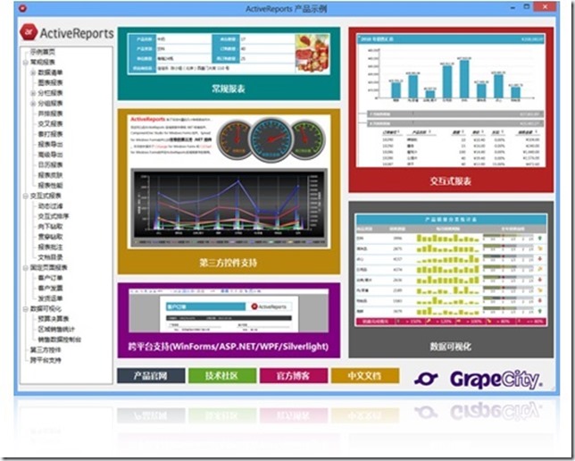 ActiveReports 报表功能展示