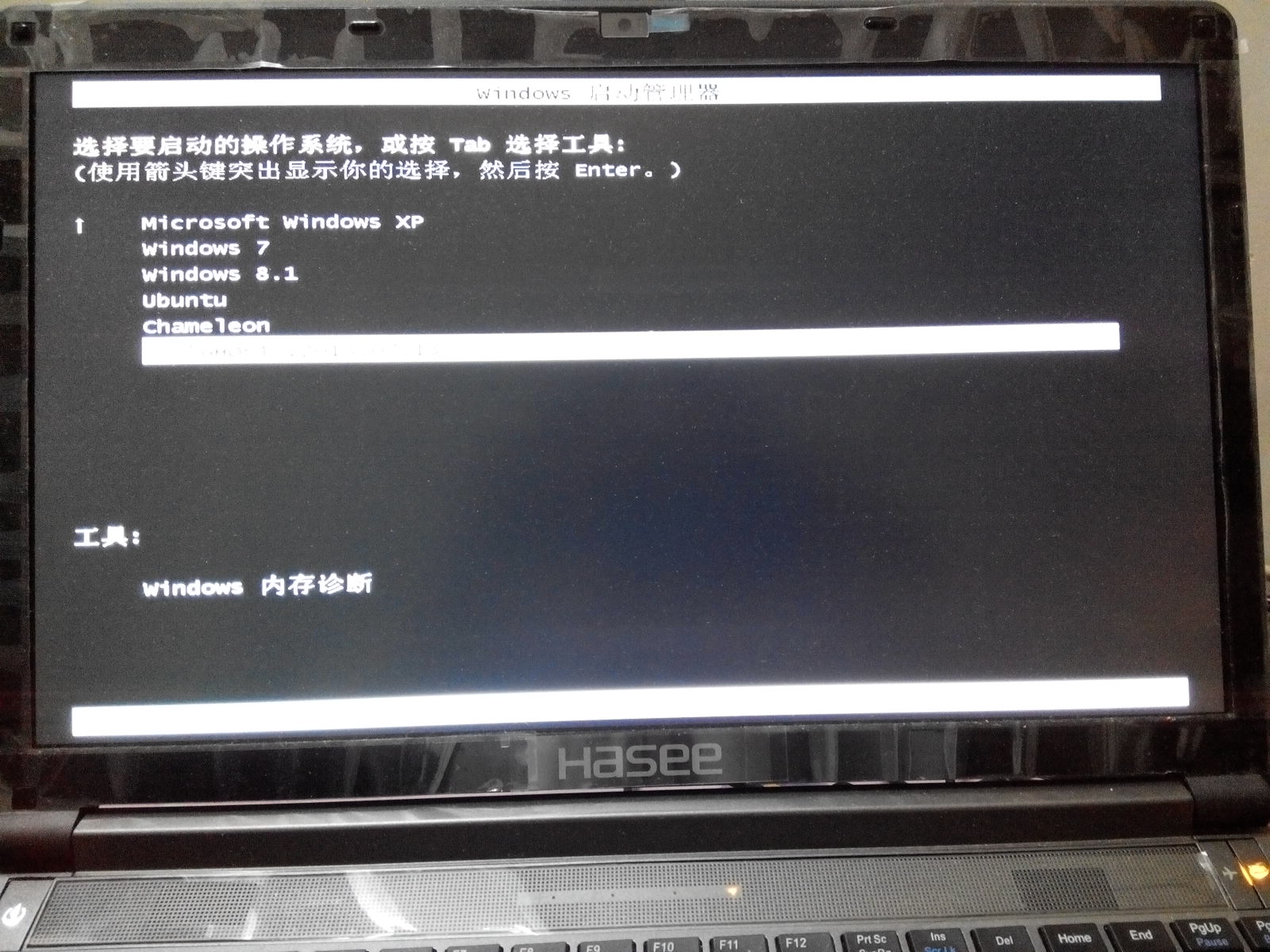 神舟K650c i7（W350STQ）上成功装好Mac OS X 10.9，兼谈如何安装WinXP、7、8.1、OSX、Ubuntu五系统（Chameleon、MBR）第9张