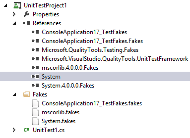 使用microsoft Fakes 进行单元测试 Sangmado 博客园