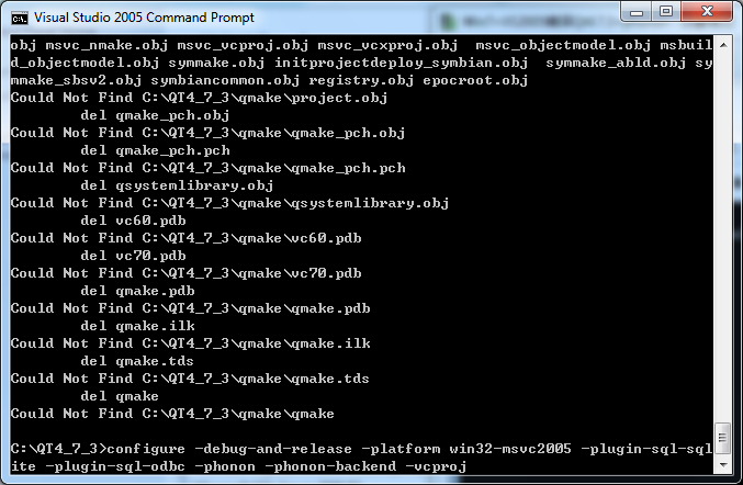 Win7+VS2005编译Qt4.7.3+phonon（需要安装新版本Windows SDK）第6张