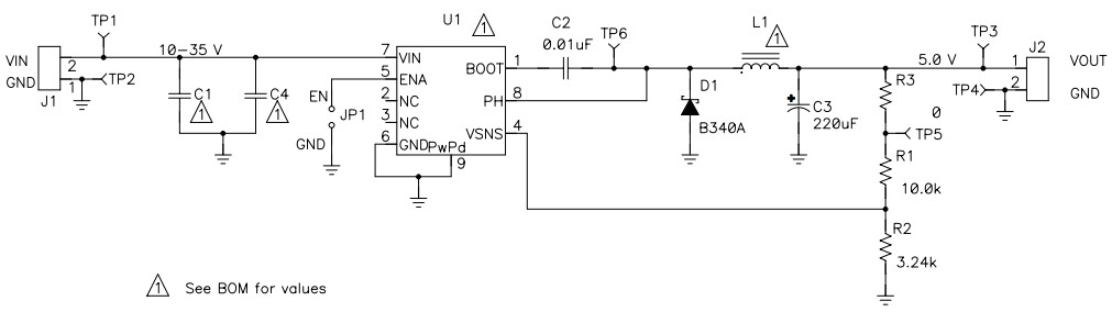 Tps5430ddar схема включения