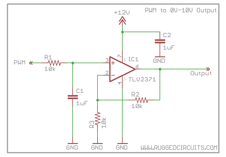 Pwm to voltage схема