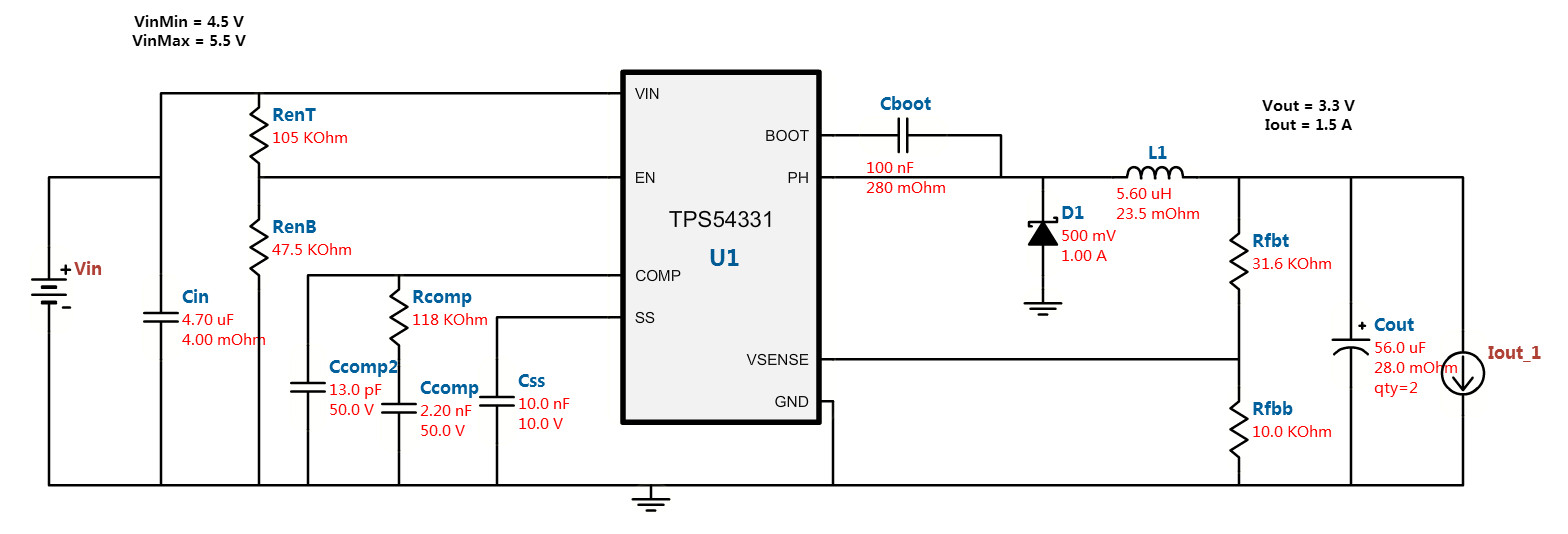 Tps54331 схема включения