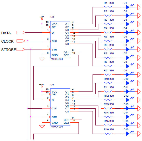 Hcf4094 схема включения