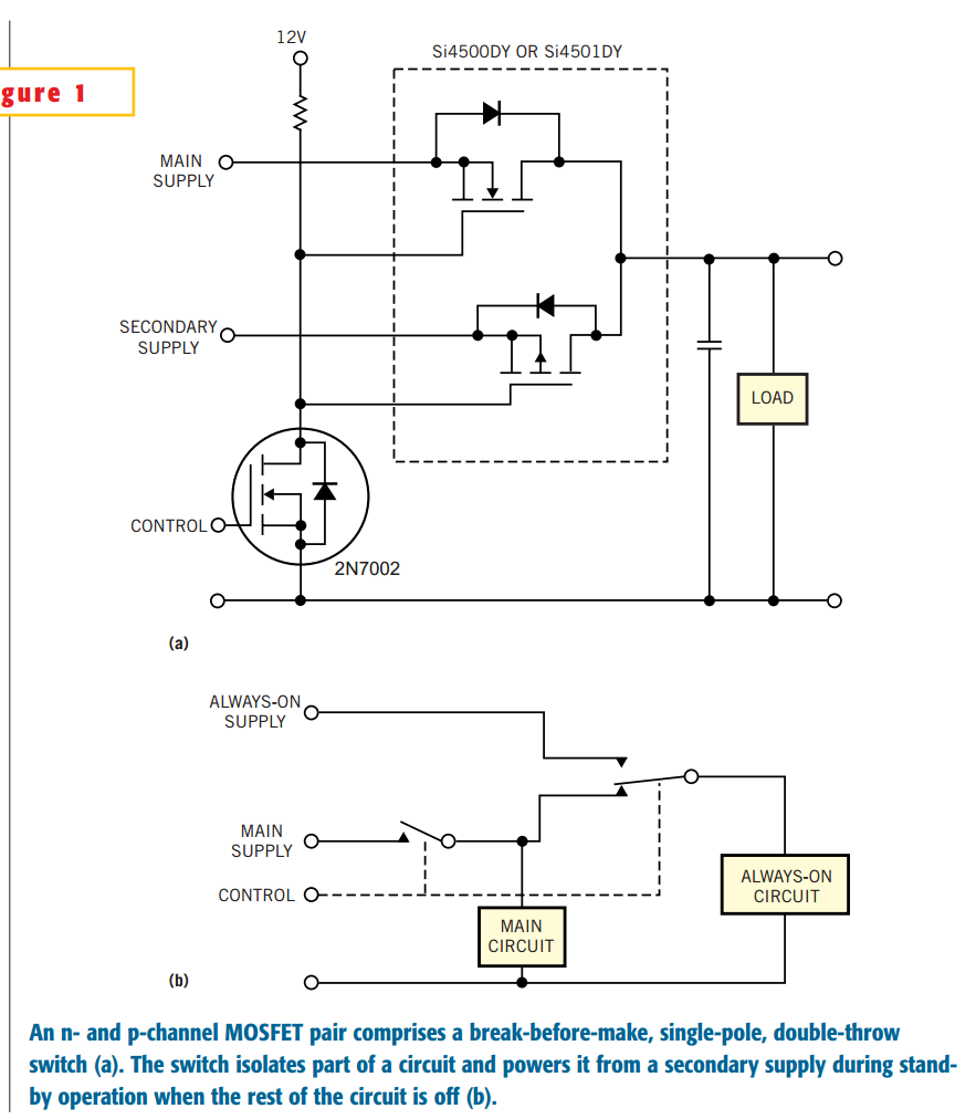 MOSFET pair makes simple SPDT switch-CSDN博客