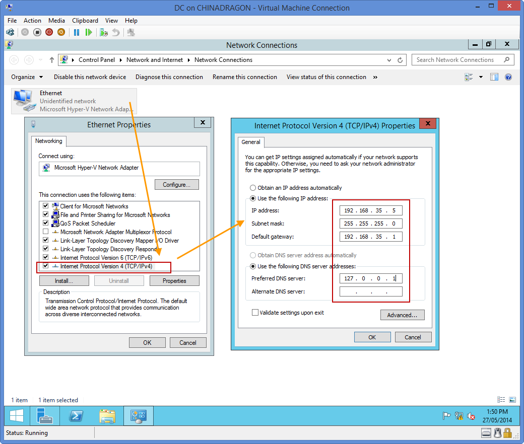 Network setting