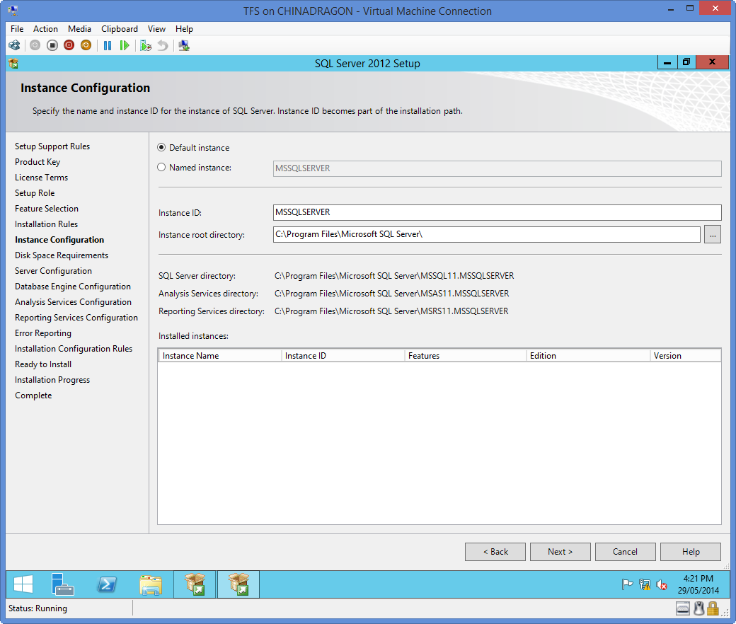 Instance Configuration