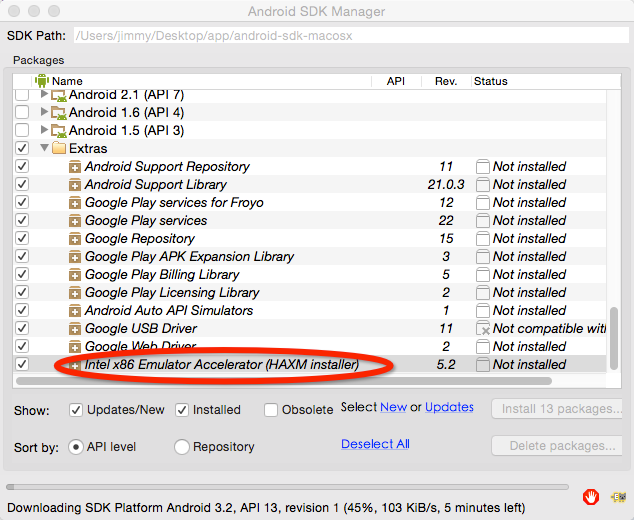 install android sdk for mac