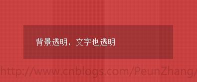 原 Css实现背景透明 文字不透明 兼容所有浏览器 白树 博客园