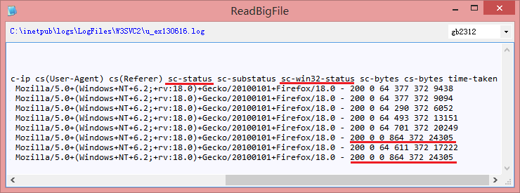 IIS网站日记分析