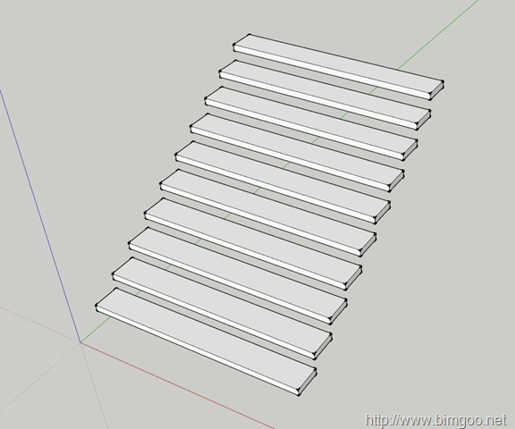 sketchup中利用ruby编程绘制台阶