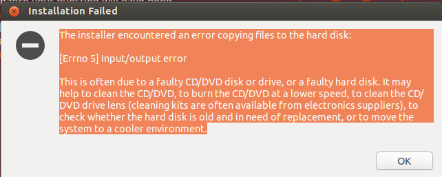 Virtualbox Install Ubuntu 14 10 Error 5 Input Output Error Zhentiw 博客园