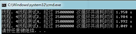 四线程测试