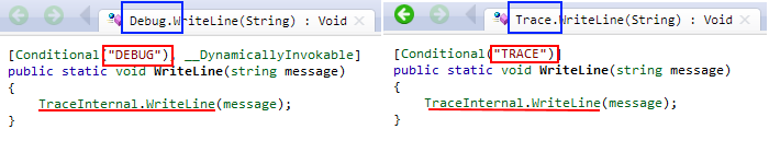 反编译_Debug_Trace.WriteLine对比
