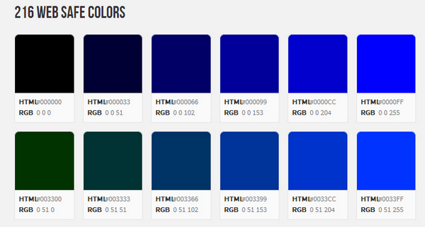 216种网页安全色_安全色共有几种
