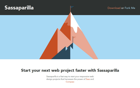 Sassaparilla – 简单、快速的创建响应式网站