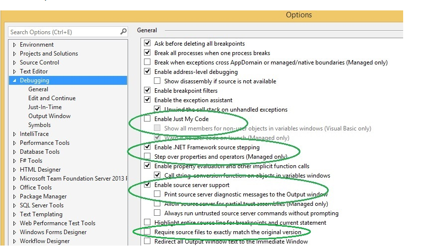 Match exactly. Net Framework. Tools->options->debugging с#. Debugging Tools for Windows. Html  инструмент Break.