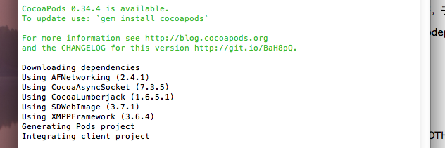 iOS开发之使用CocoaPods更新第三方出现“target overrides the `OTHER_LDFLAGS`……”问题解决方案...