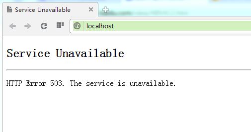 Win7 Iis7 Service Unavailable Error 503 The Service Is