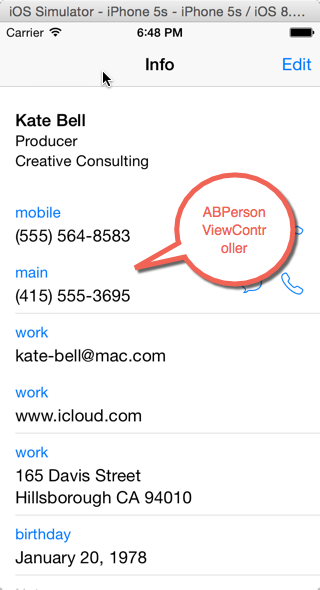 ABPersonViewController
