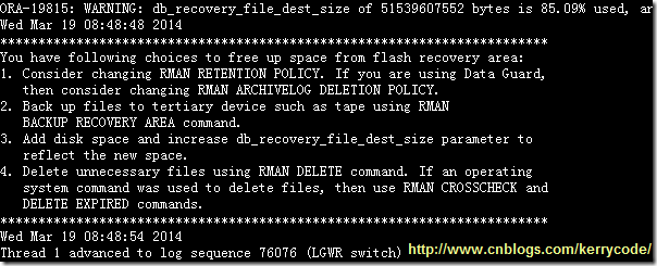 oracle-flash-recovery-area