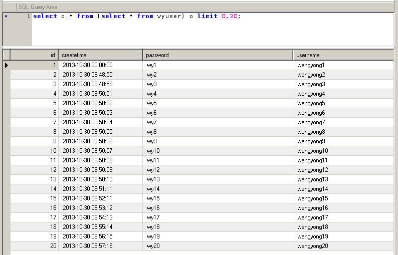 mysql和oracle 分页查询(转)