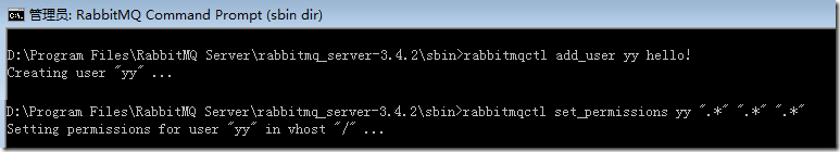 Create RabbitMQ user