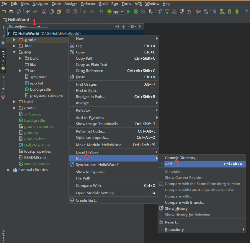 android studio gitignore .idea.misc.xml