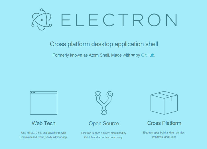 Electron - 创建跨平台的桌面客户的应用程序