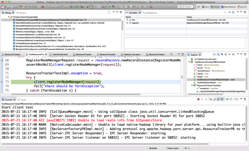 Hadoop2源码分析－YARN RPC 示例介绍