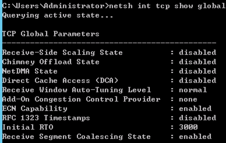 receive side scaling enable or disable