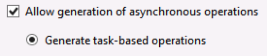 WCF Generate task-based operations