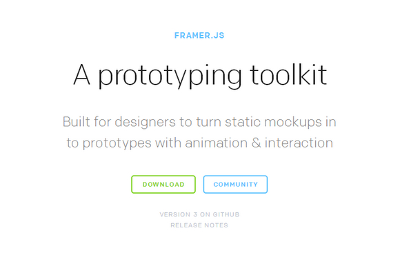 Framer – 将视觉搞转换为更真实的动态原型