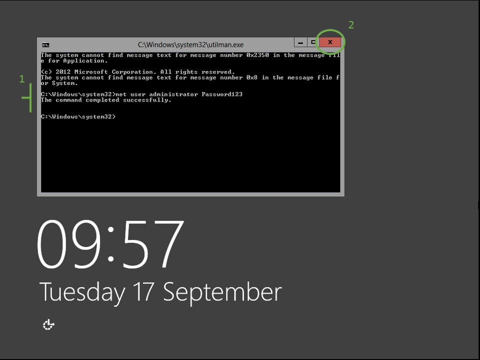 esxi虚机Windows server 2012忘记密码解决办法