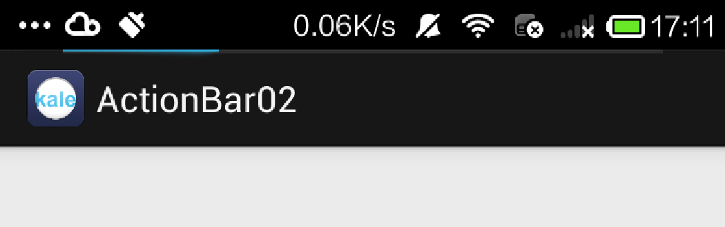 低版本系统兼容的ActionBar（三）自定义Item视图+进度条的实现+下拉导航+透明ActionBar第5张