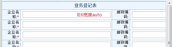 IE6宽度auto