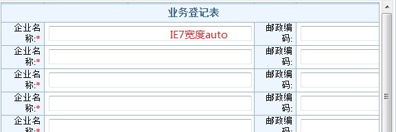 IE7宽度auto