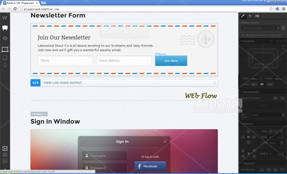 Webflow，界面设计工具